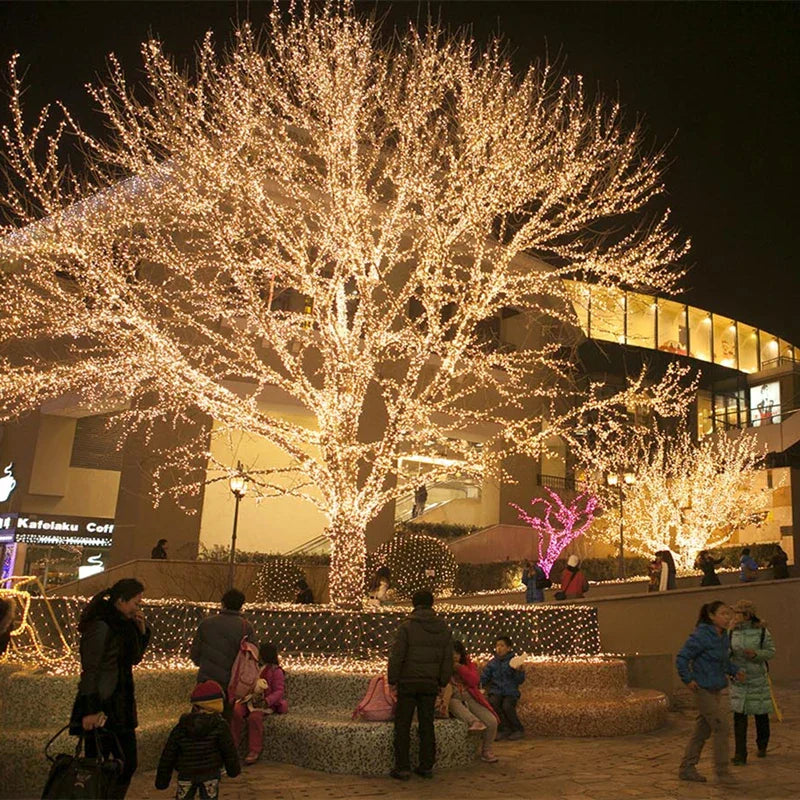 Christmas Lights 5M 10M 20M 30M 50M 100M Led String Fairy Light 8 Modes Christmas Lights For Wedding Party Holiday Lights