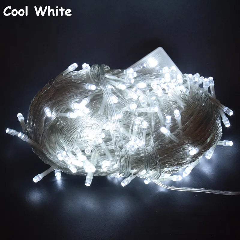 Christmas Lights 5M 10M 20M 30M 50M 100M Led String Fairy Light 8 Modes Christmas Lights For Wedding Party Holiday Lights