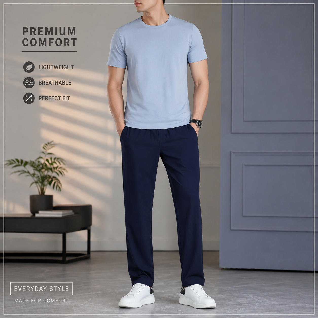Man summer trouser