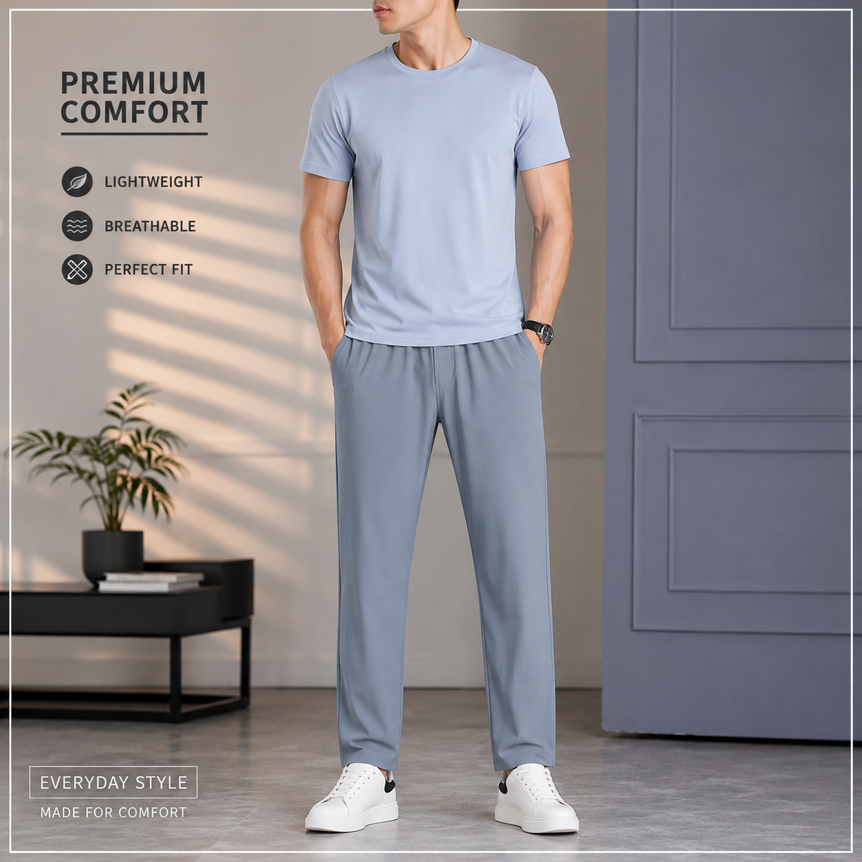 Man summer trouser